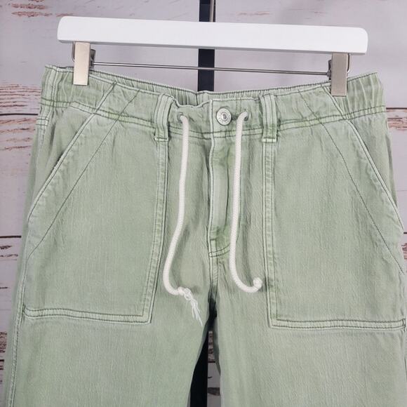 American Eagle AEO Tomgirl Jogger Jean Light Green Size 6R - Picture 7 of 8